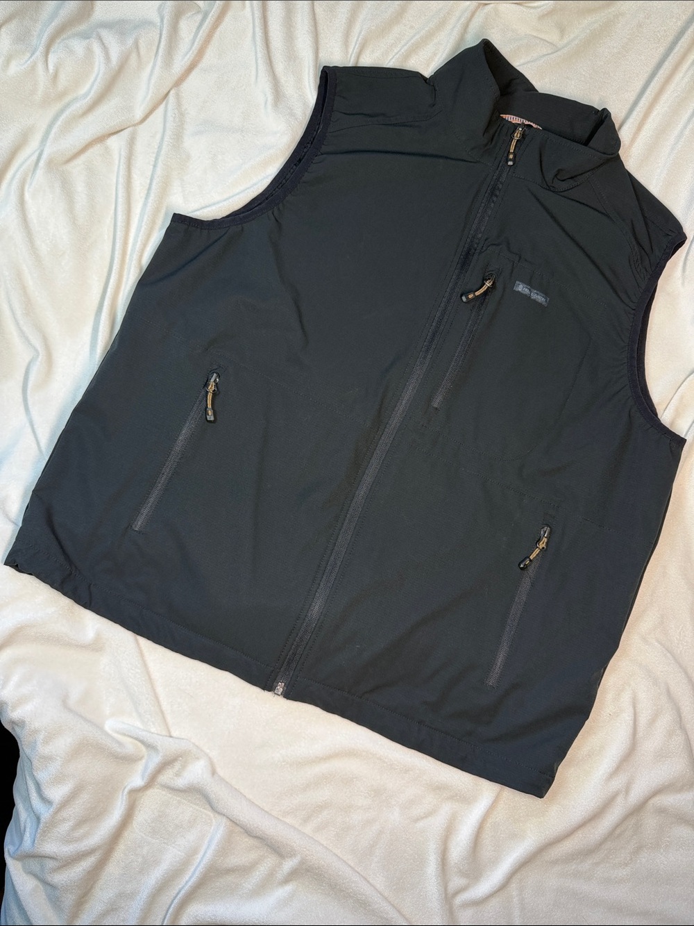 Free Country Black Zip-Front Outdoor Vest